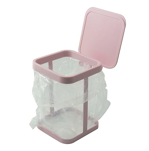 Miniatura 1 de Mukkuri Soporte para bolsas de basura para encimera para cocina casera (rosa)