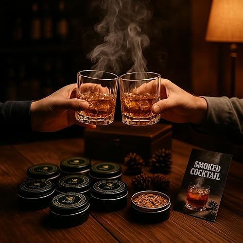 Miniatura 6 de Paquete variado de chips de madera para ahumar cócteles, 8 sabores (TOCHIGI, OKA, CEREZA, HAYA, MANZANA, NOGA, PAÑOS, PERA) - Chips de madera