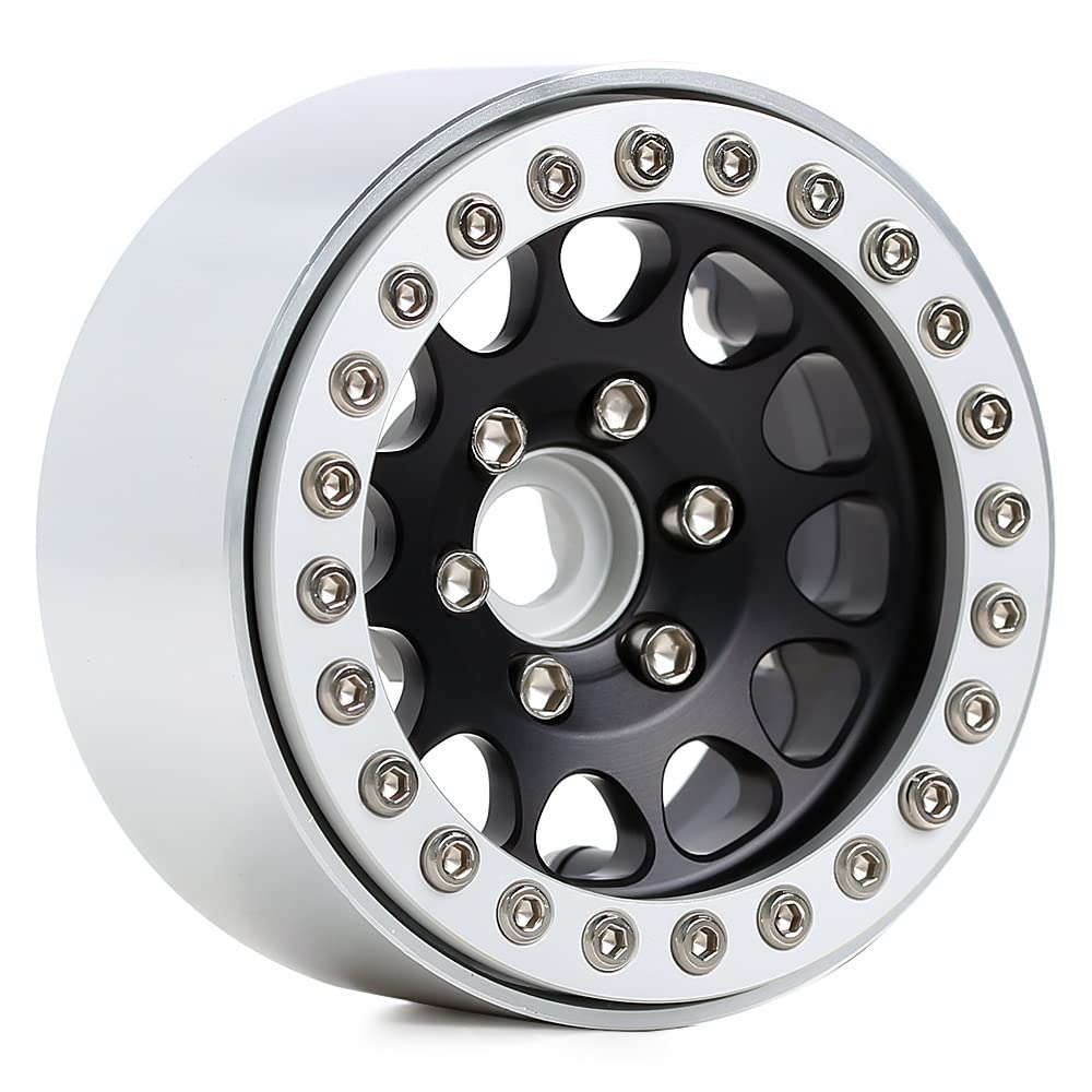 INJORA 1.9 Zoll Beadlock Felgen Für RC Crawler - 6-Speichen Design In Silber (4 Stück)