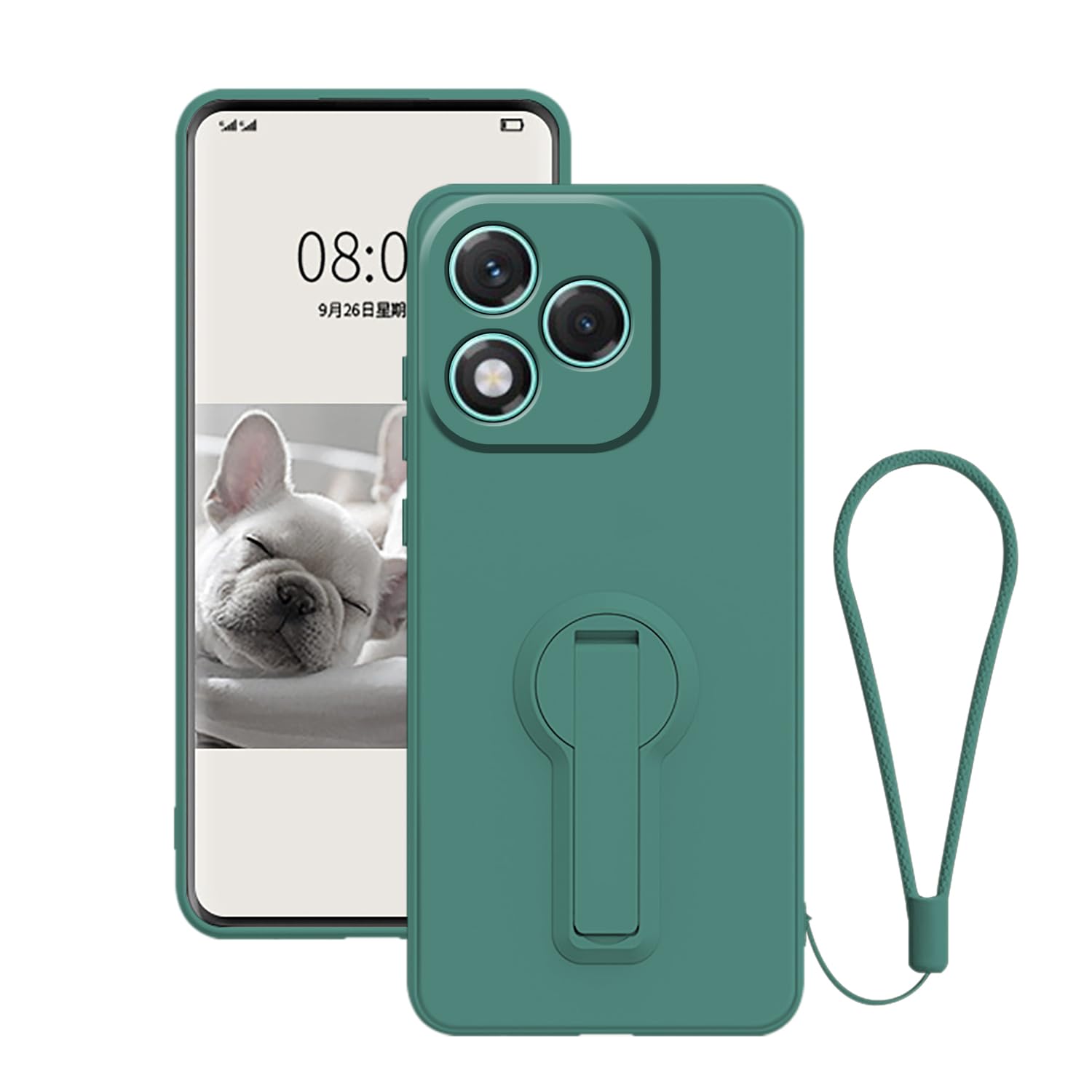 Funda Espejo Para Honor 400 Pro - Flip Cover Con Soporte, Ultrafina, Color Oro Rosa, Protección Completa Y Diseño Elegante