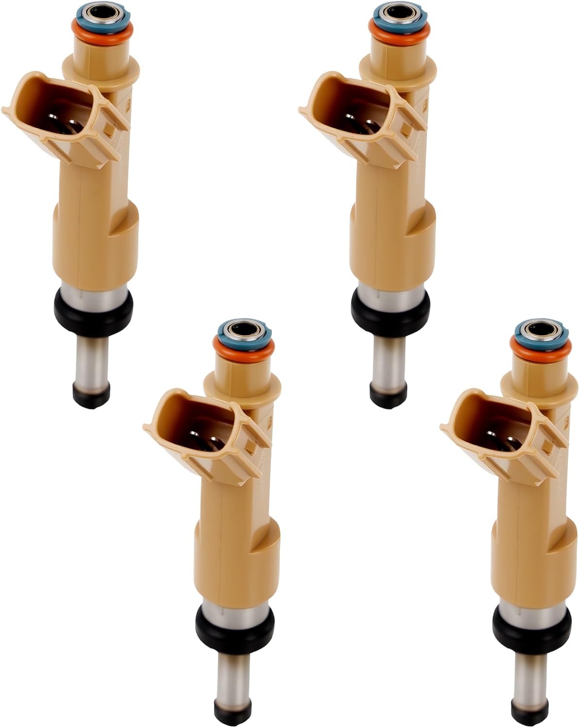 Gledewen Fuel Injectors 23250-0T020 12 Holes Compatible with 2009-2019 Toyota Corolla, 2009-2013 Toyota Matrix, 2008-2009 Scion xD 1.8L Replace FJ1068 23209-09140 23209-39145 Set of 4