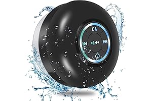 Bluetooth Shower Speaker - HD Sound, IPX7 Waterproof, TWS, 6H Playtime