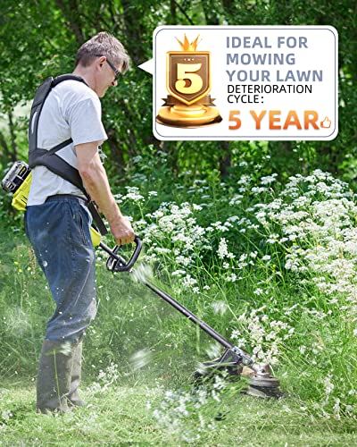 Weed Wacker String Replacement Compatible with Ryobi One+ AC14RL3A, 0.065\'\' String Trimmer Refill Line for Ryobi Weed Wacker, Autofeed Weed Eater String for String Trimmer(16 Spools+3 Caps) - Thumbnail 6