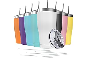 8 Pack 30oz Powder Coated Tumblers for Etching