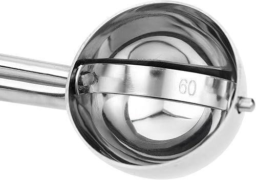 Miniatura 8 de Spring Chef Cuchara multifuncional pequeña y mediana para galletas, acero inoxidable, negro, paquete de 2 productos