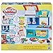 Play-Doh Kitchen Creations Busy Chef's Restaurant Playset, 2-Sided Play Kitchen Set, Preschool Cooking Toys, Kids Arts & Crafts, Ages 3+