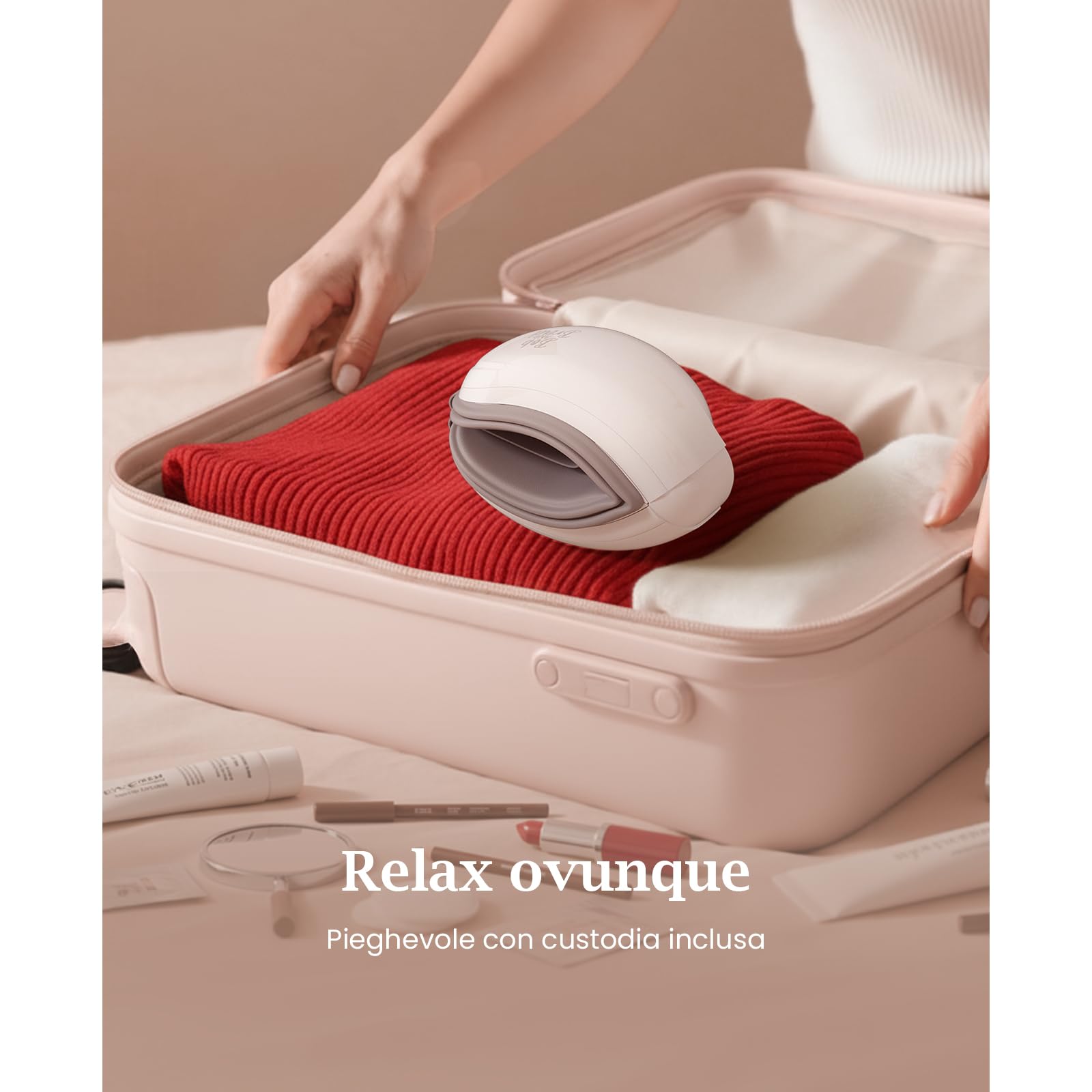 Bob and Brad EyeOasis 3, Massaggiatore per occhi con calore e pressoterapia per gli occhi, eye massager per emicrania, secchezza oculare e affaticamento, maschera per dormire, regalo per uomo e donna
