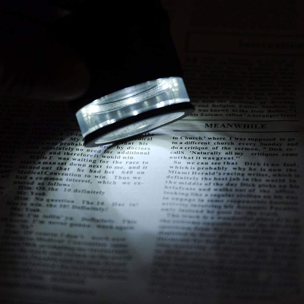 Lupa Lectura Lupa LED Iluminada Lupa iluminada portátil Grande Lupas de Mano Extra Grandes utilizadas para Libros Periódicos Mapas