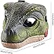 PKKP Dino Maske Kopfbedeckung, Dino Mask Moving Jaw mit Sound, Einstellbare Größe Realistische Maske Drache, Halloween, Party, Maskerade, Cosplay Geschenk Requisiten (Grüne Maske)