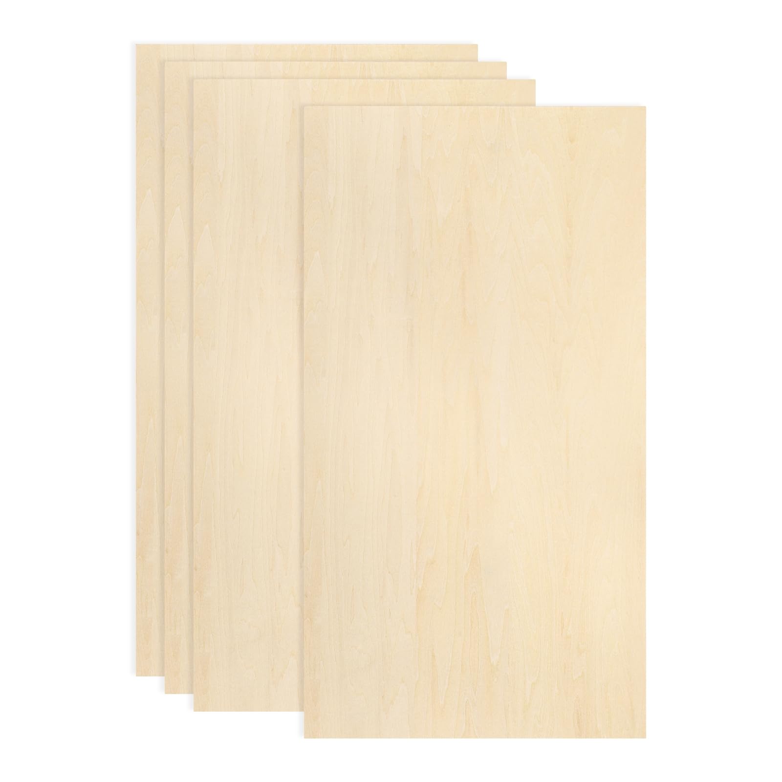 Lot de 4 feuilles de tilleul 45,7 x 61 cm plaques légères pour peinture
