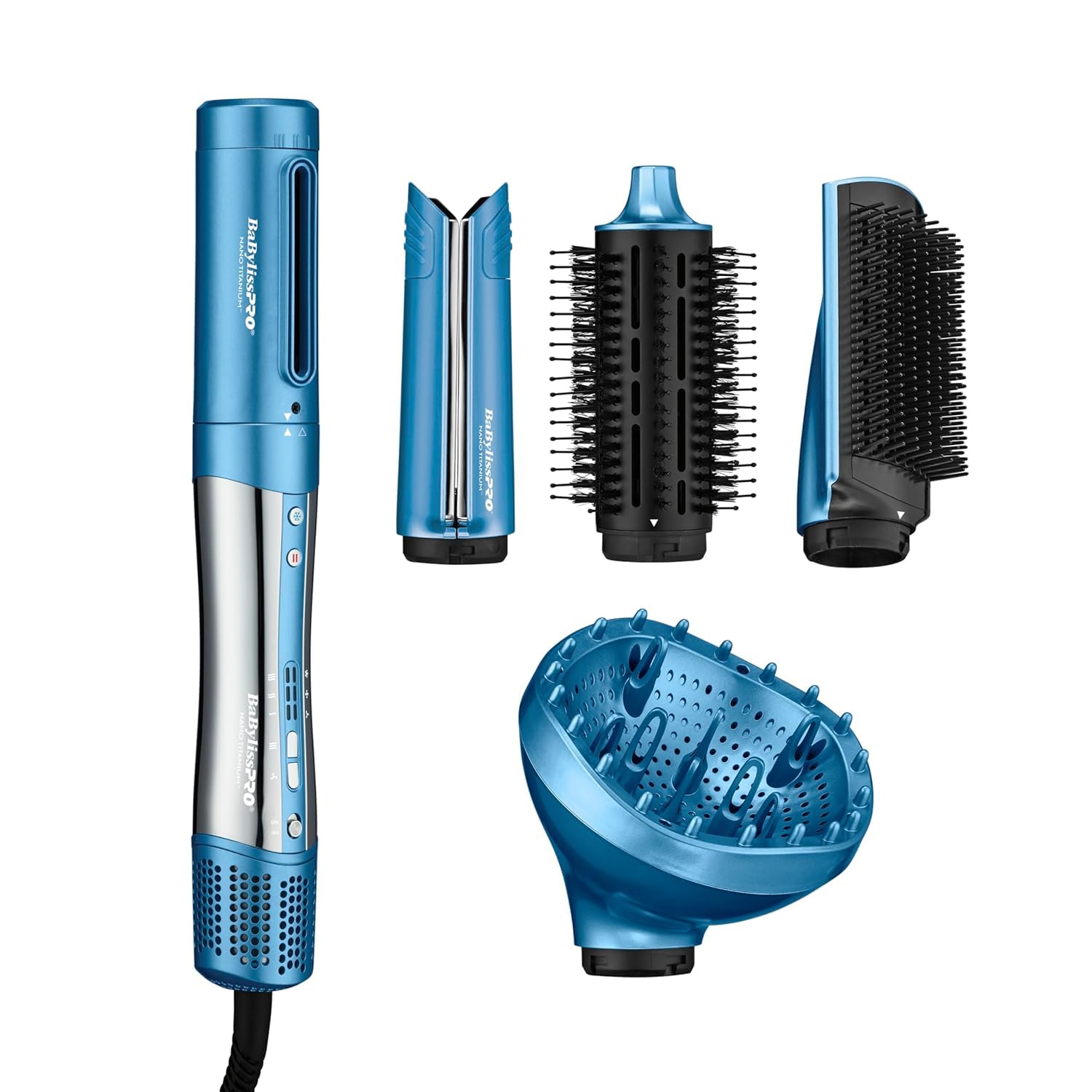 BaBylissPRO Nano Titanium Style/Switch Ionic Blue 5 in 1 Multi