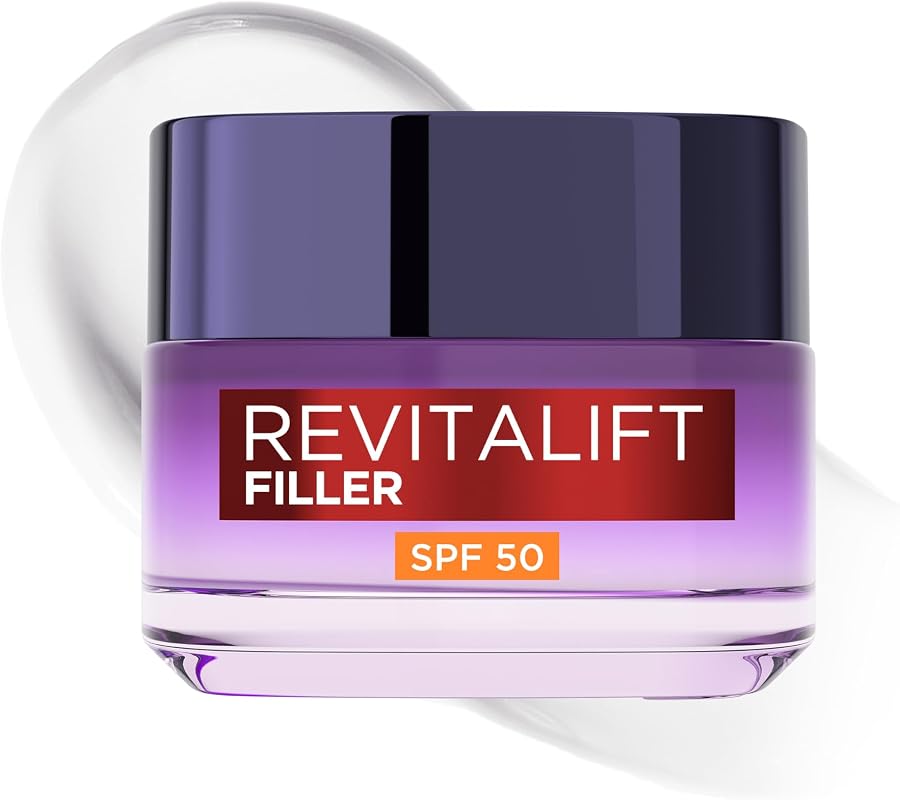 La crème de jour Revitalift Filler SPF 50 de L'Oréal Paris offre une double action : elle repulpe visiblement la peau to