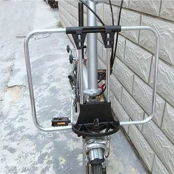 DYNWAVE Folding Flat Bracket for Basket Porteur Rack Mount, Solid, Large Space