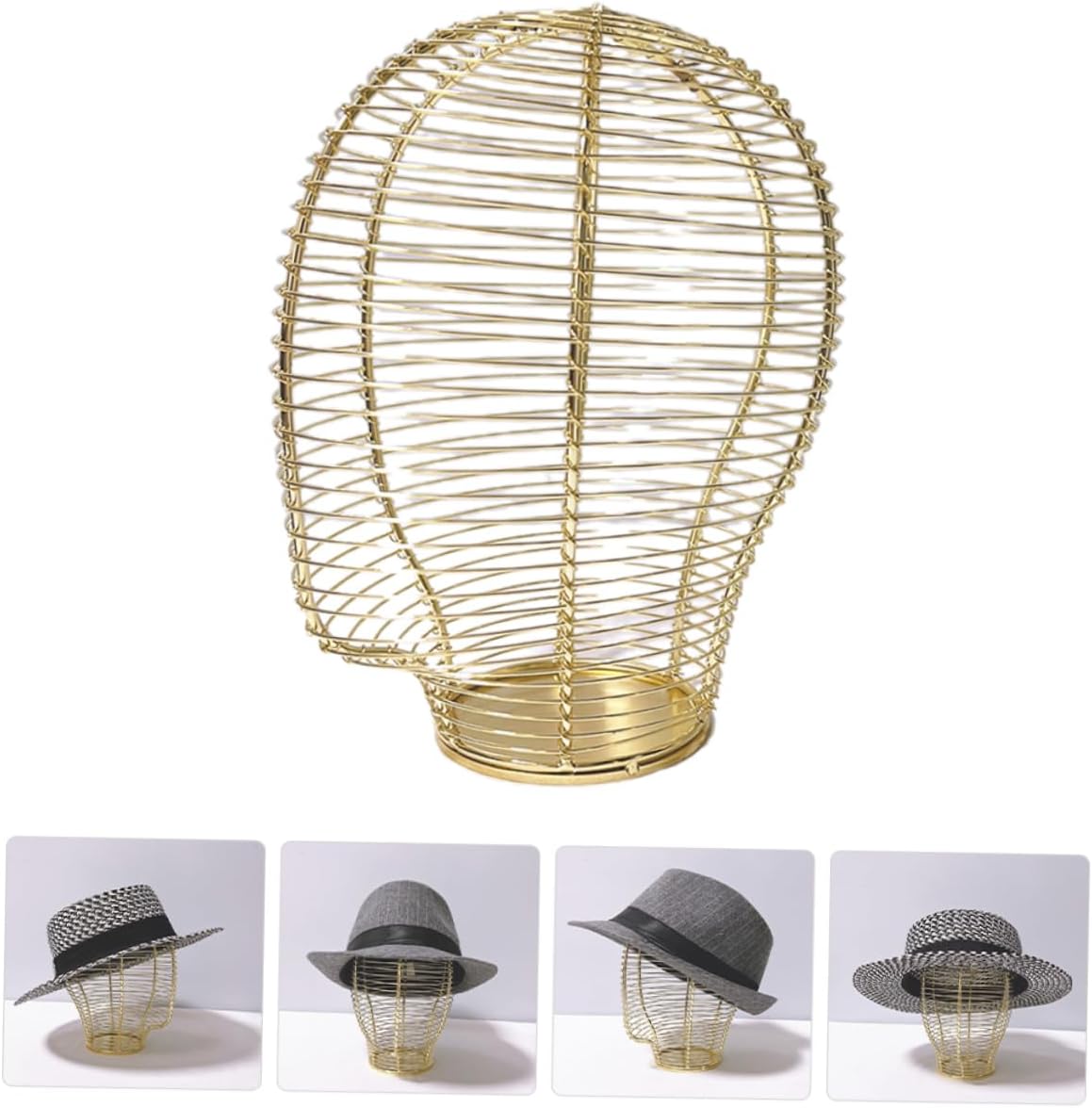 Metal Hat Display Rack Creative Tabletop Stand for Caps and Hats for Home Shop and Closet Organization and Stylish Design for -term Use