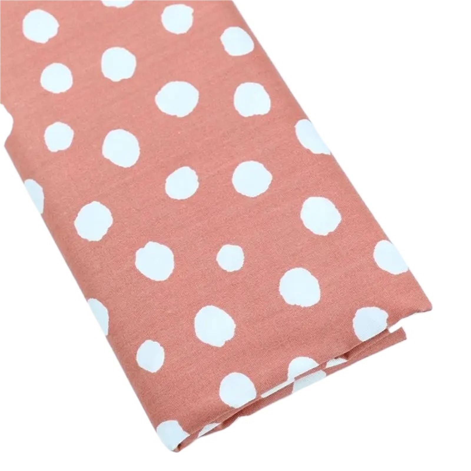 HKSDKABOP Polka Dot Pure Cotton Fabric 160x50cm Printed Twill Woven Patchwork Sewing Cloth(Color2)