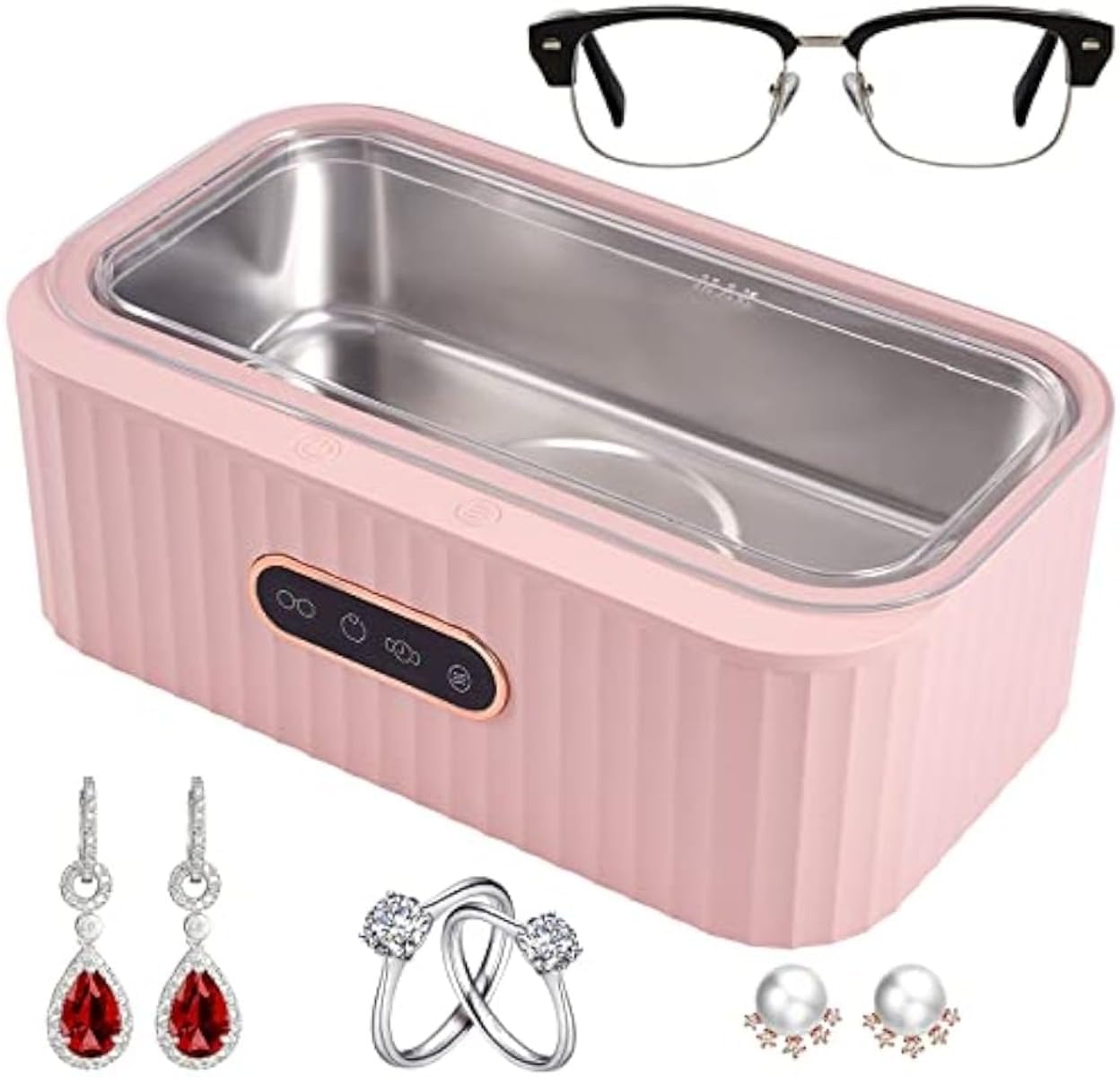 Amazon.co.jp: 【Tirczil】超音波洗浄機 メガネ洗浄機能付 4