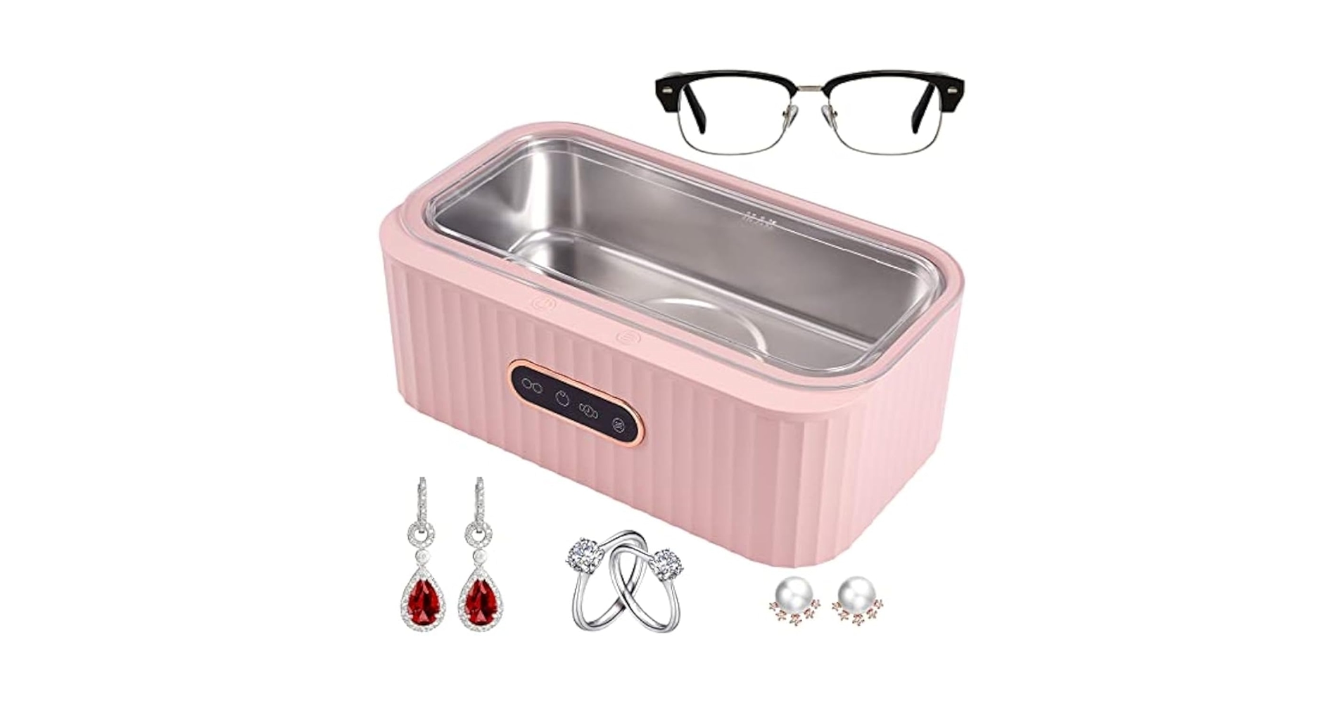 Amazon.co.jp: 【Tirczil】超音波洗浄機 メガネ洗浄機能付 4