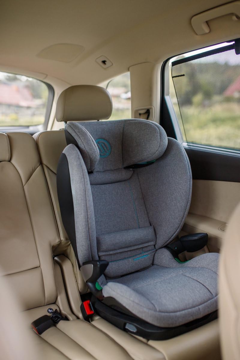 Kindersitz 15-36 kg Avionaut MaxSpace Smart Comfort System+ ergonomisch, sicher & bequem – mit verstellbarer Rückenlehne – ideal zum Schlafen und für lange Autofahrten (Grey)
