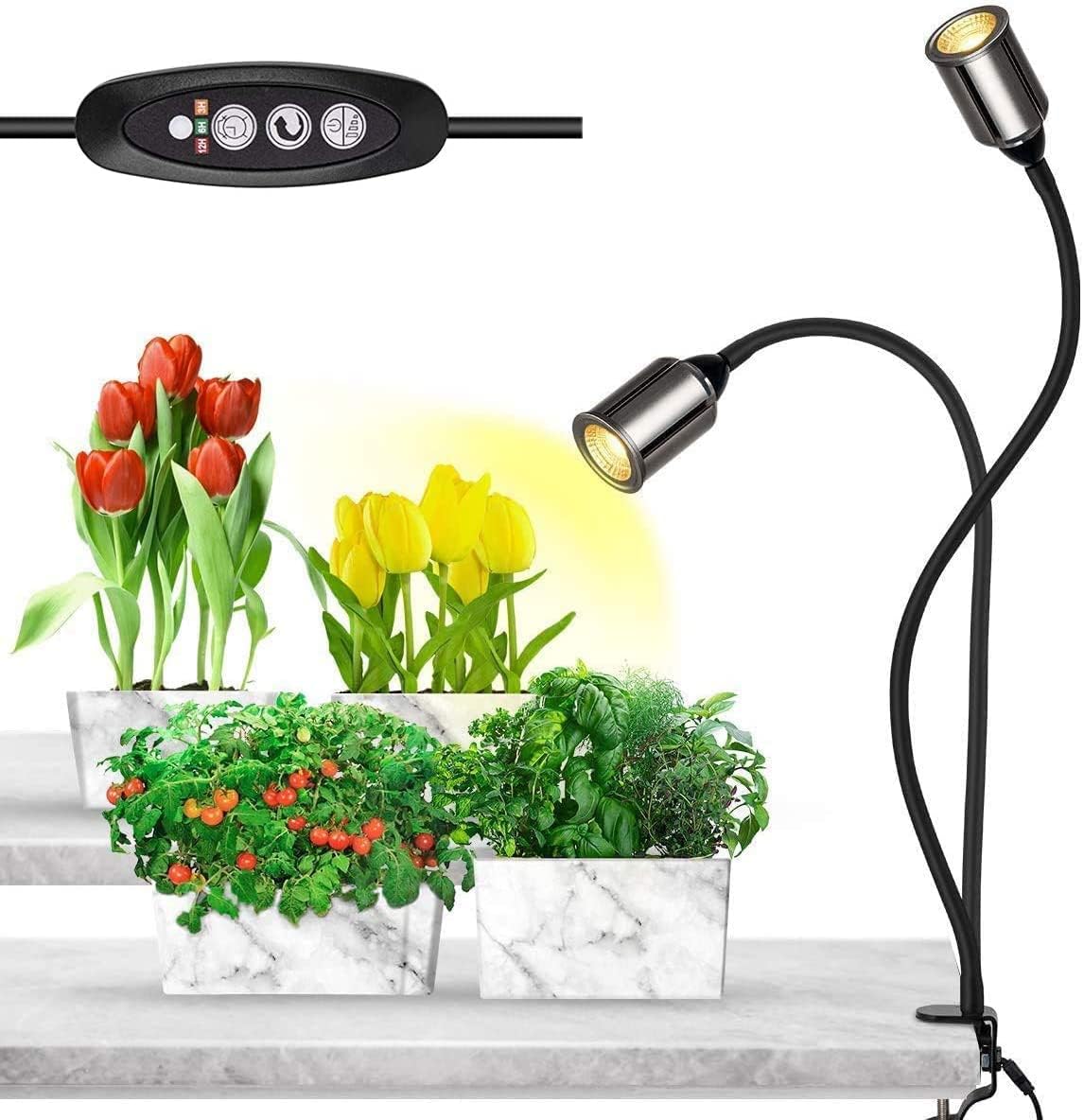 Bozily Clipon LED Grow Lights for Indoor Plants Full