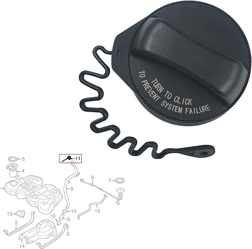 Miniatura 3 de Tapa de gasolina, tapa de depósito de combustible para Volvo XC60, XC70, XC90, S60, S80, V60, V60 Cross Country, V70 2003 2004 2005 2006 2007 2008