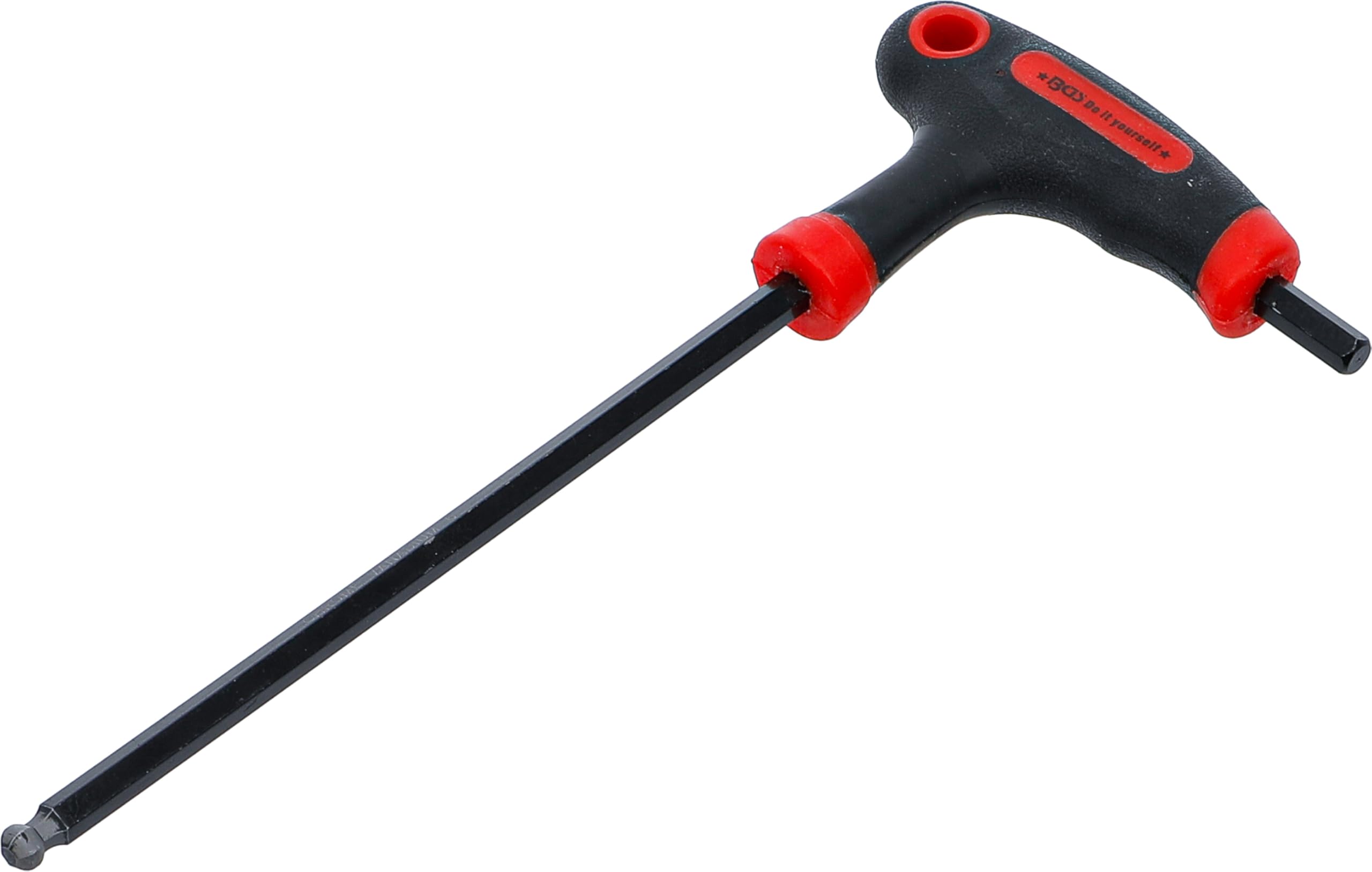 BGS Diy 7882-6 | T-Handle L-Type Wrench | internal Hexagon / internal Hexagon with Ball Head | 6 mm