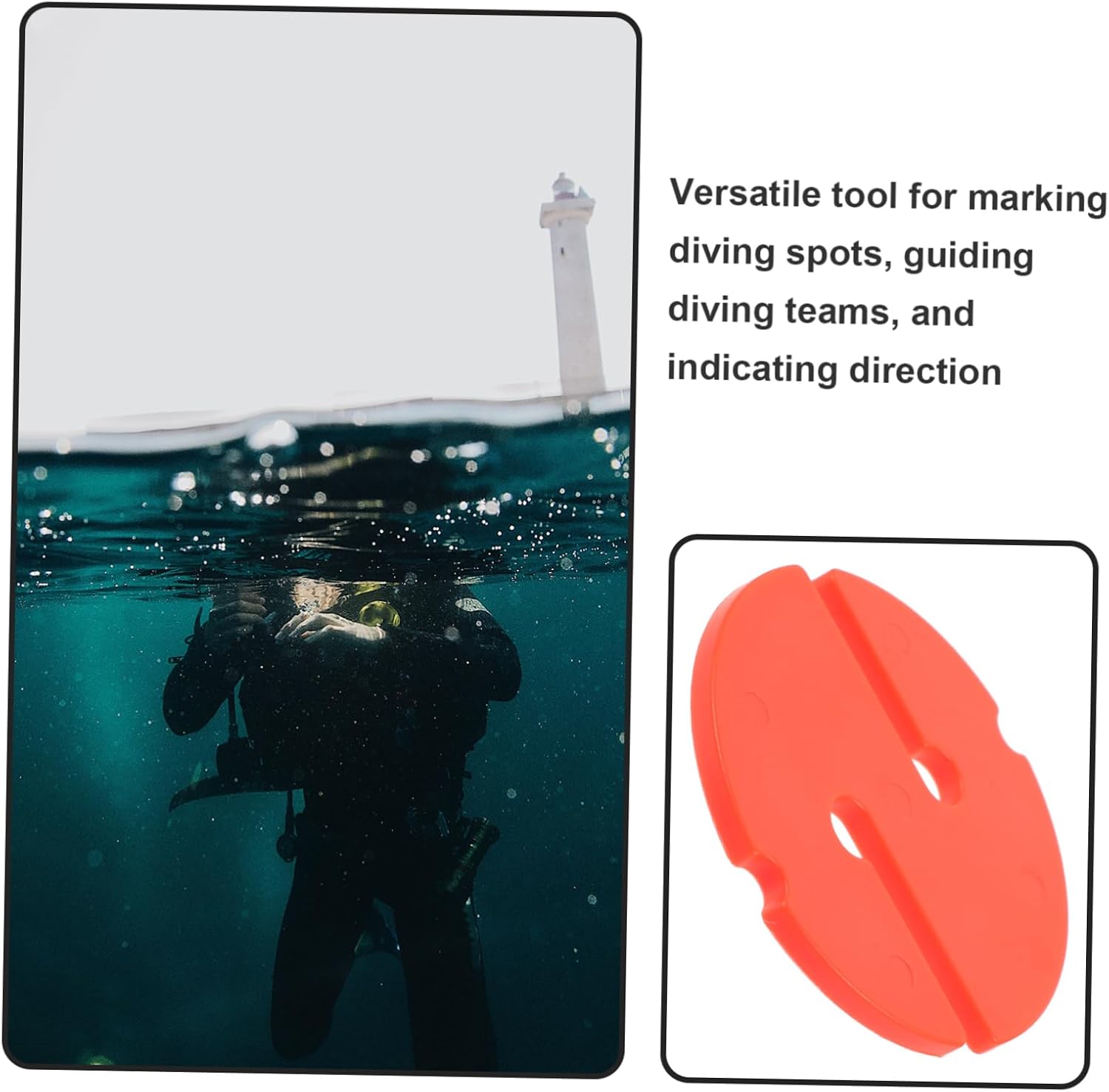 UPKOCH Red ABS Cave Diving Line Marker for Accurate Directional Guidance