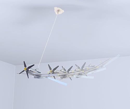 Miniatura 7 de Daron Sky Fighter - Juguete volador con cuerda, color gris