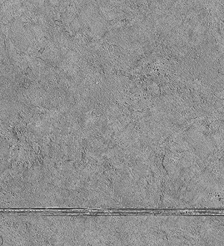 Papier peint vinyle lessivable effet ciment pour masquer les imperfections du mur - 3