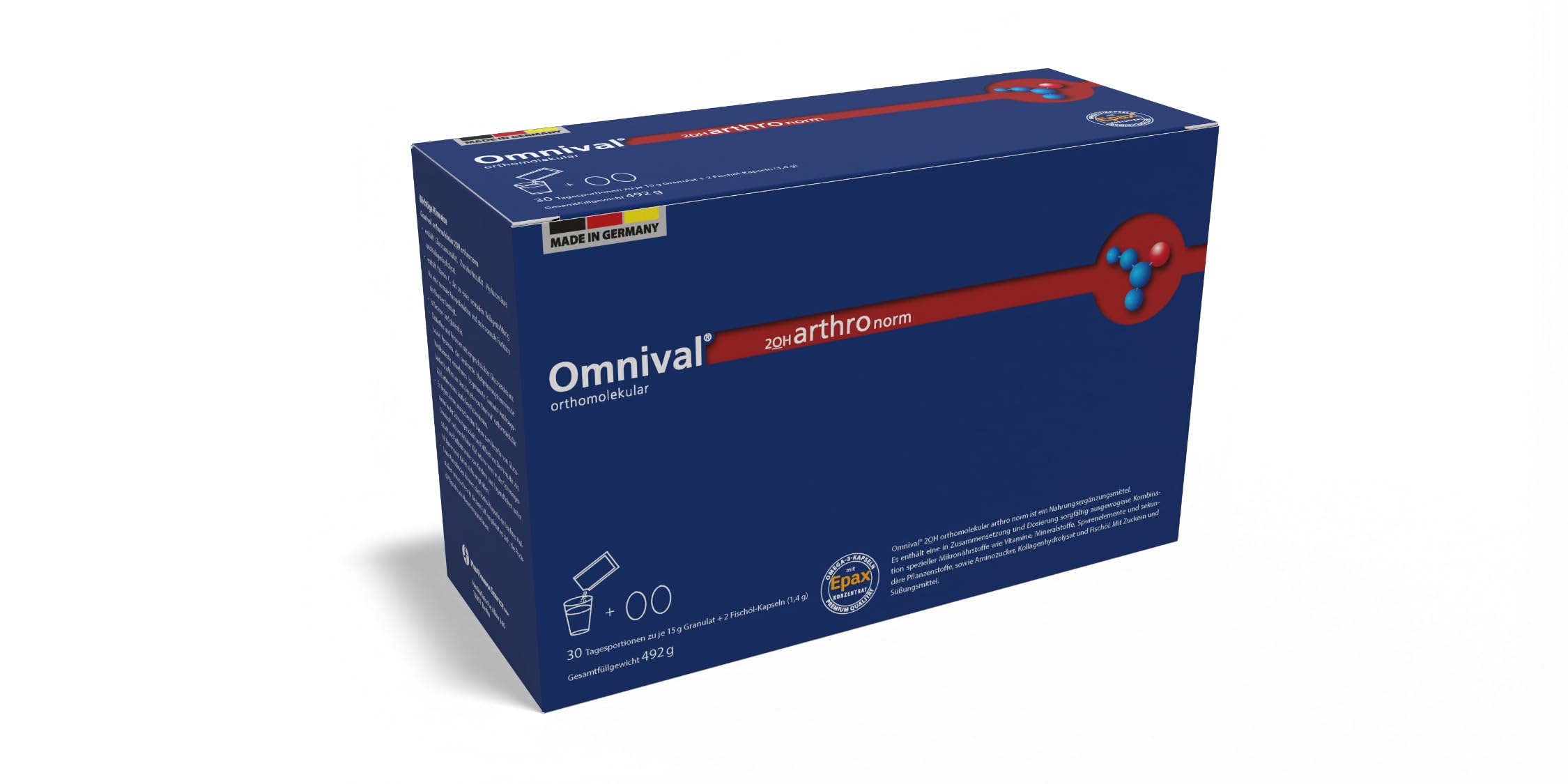 arthro norm - Orthomolekulare Nahrungsergänzungsmittel mit Mikronährstoffen für Gelenke, Knorpel & Knochen, mit Hyaluronsäure, Granulat & Kapseln, 30 Tagesportionen