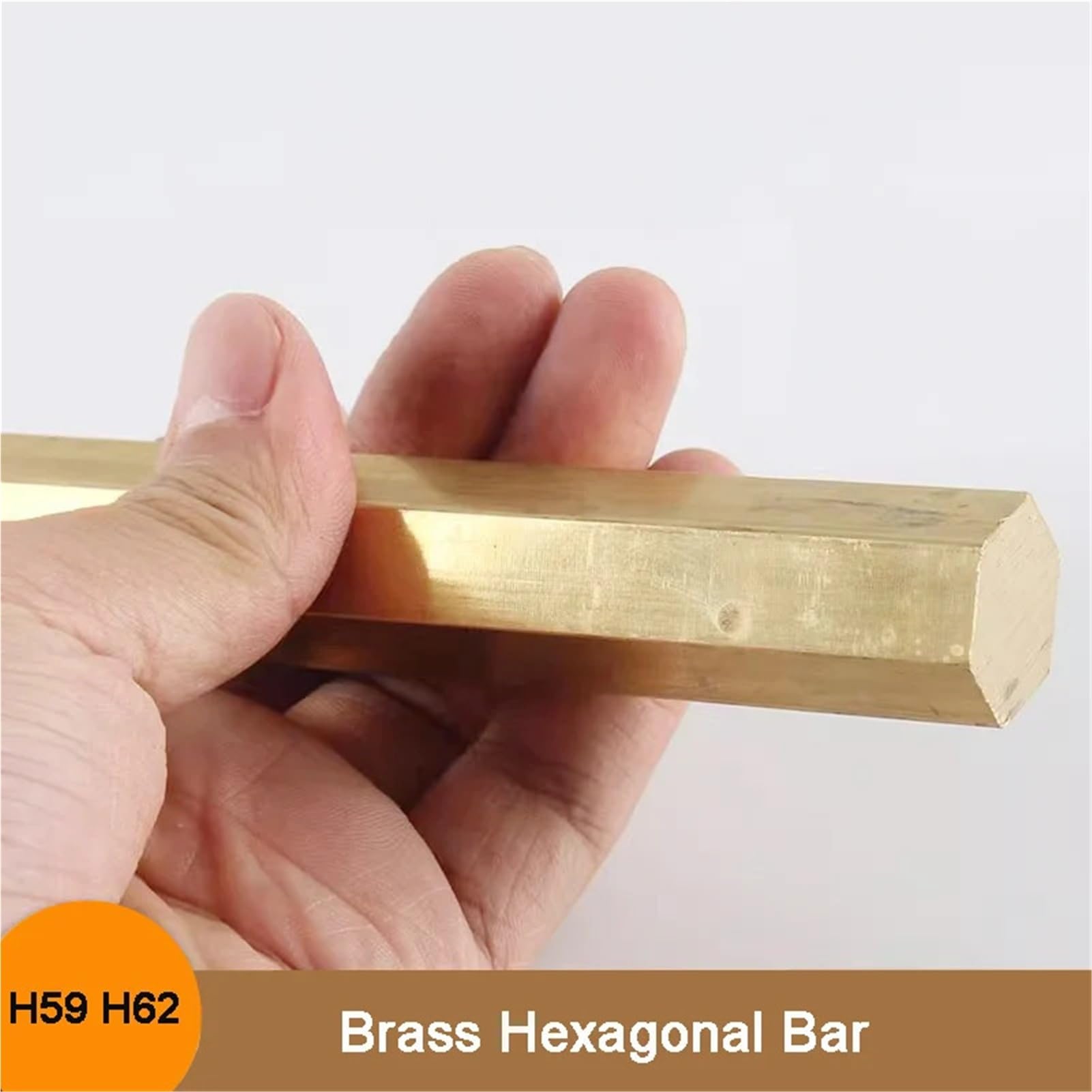 1 barre hexagonale en laiton H59 H62, usinée CNC, longueur 3-15 mm, 500 mm(H59 16x500mm)