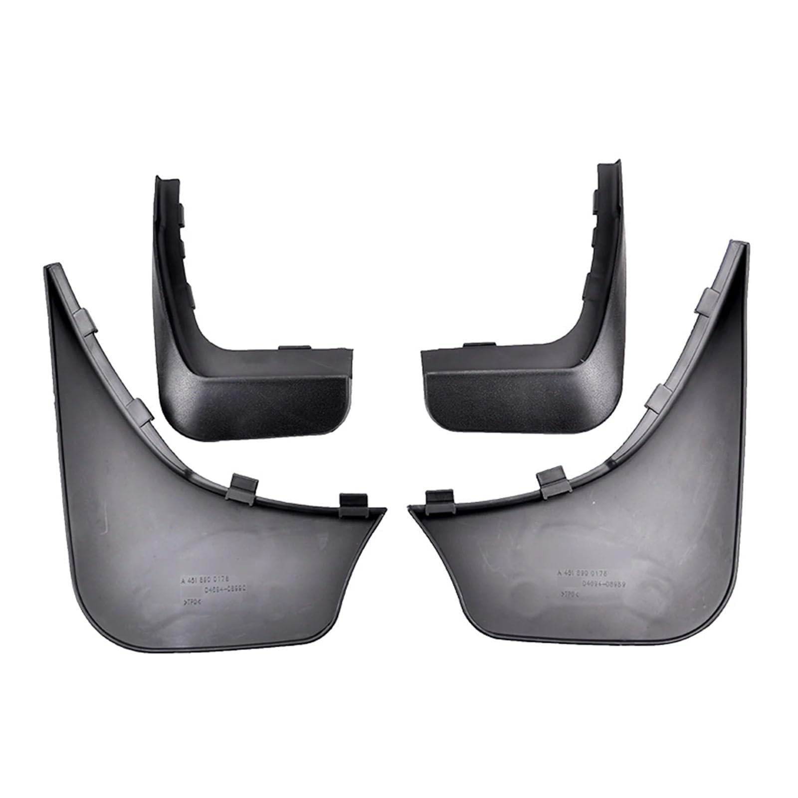 Bavettes garde-boue Smart 451 protection robuste 4 pièces noir - 4
