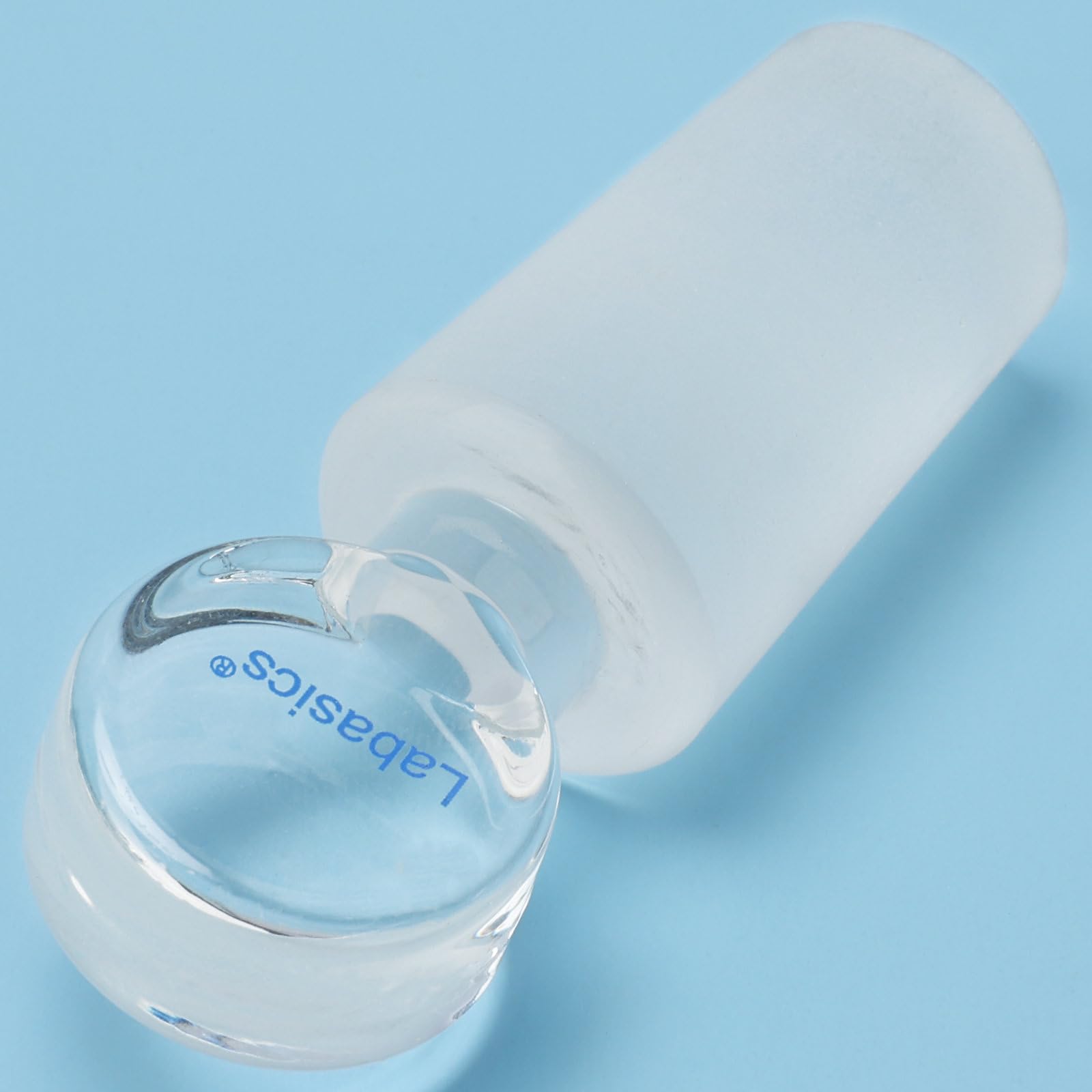Labasics Massive Glasstopfen, Borosilikatglas-Stopfen, Luftdichter Verschluss für Laborflaschen, Scheidetrichter und Glasgeräte, 5er-Pack, 24/40 Außenschliff