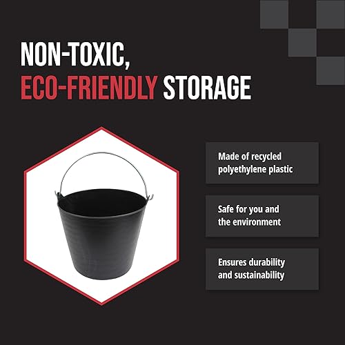 Miniatura 3 de Tayg Flexitub - Cubo de plástico reciclado de 6.87 galones, cubo ligero no tóxico para jardín, contenedor de cápsulas de lavandería - 13,78 x 13,78