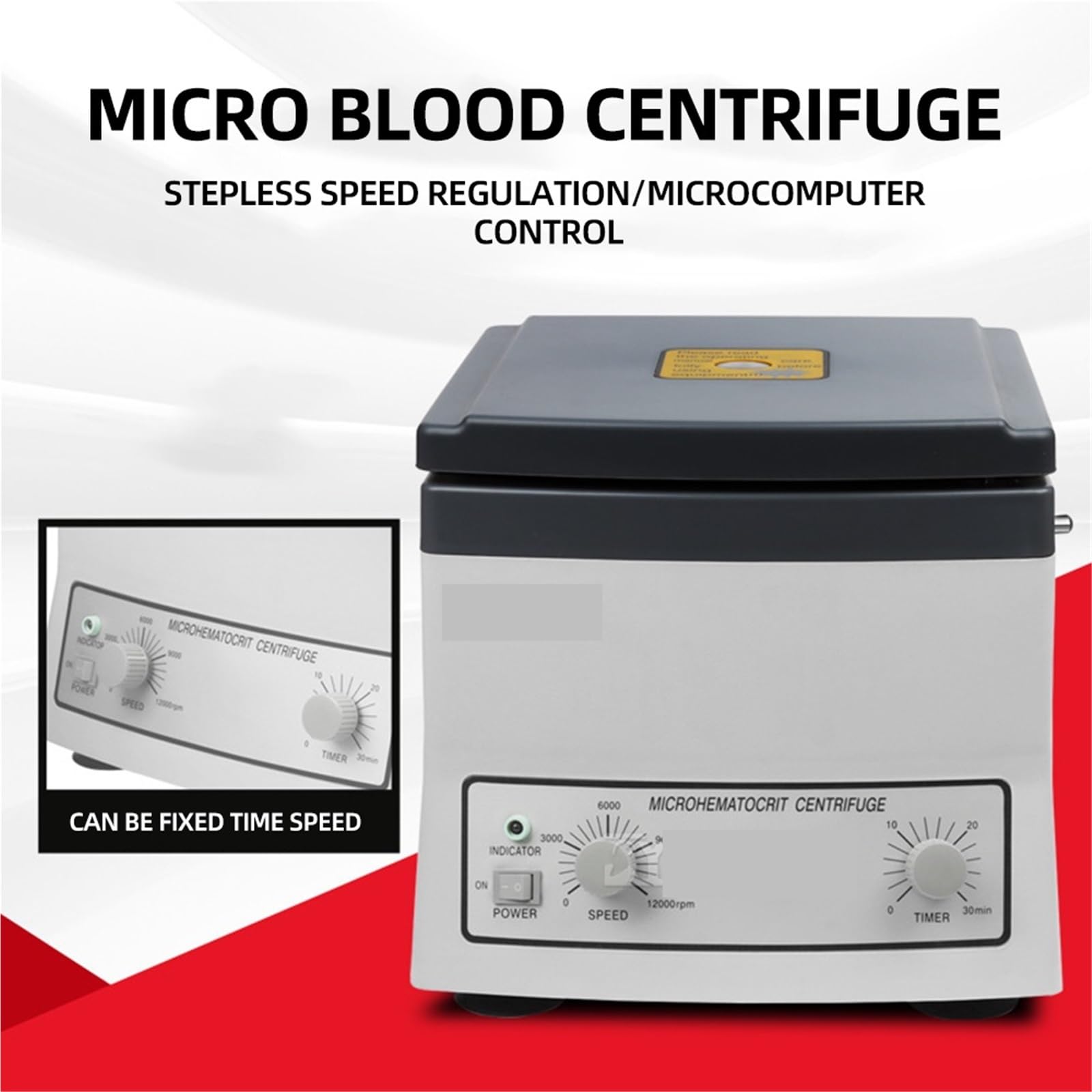 Centrífuga, Microcentrífuga capilar 24 Microcentrífuga capilar 12000r/min Φ1.5x75mm Equipo de centrífuga de laboratorio