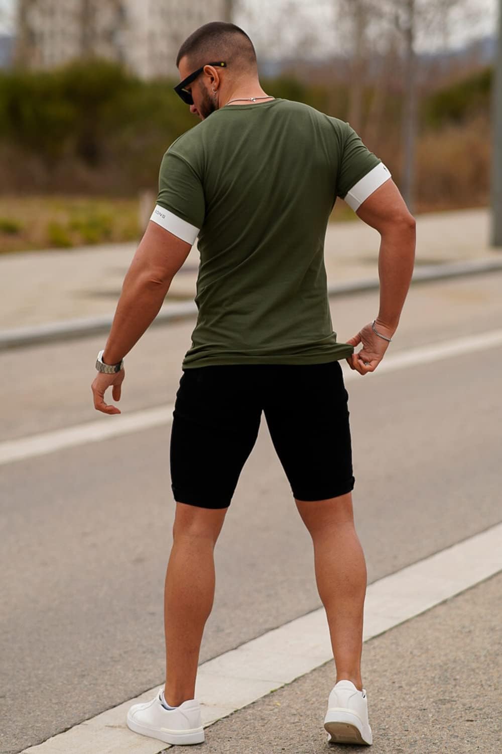 GINGTTO Denim Shorts Men Stretch Skinny Jean Shorts for Men - Image 6