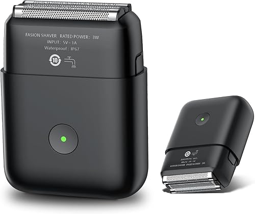 Afeitadoras eléctricas para hombres, mini maquinilla de afeitar eléctrica de viaje, afeitadora de papel de aluminio para hombres, cuchillas