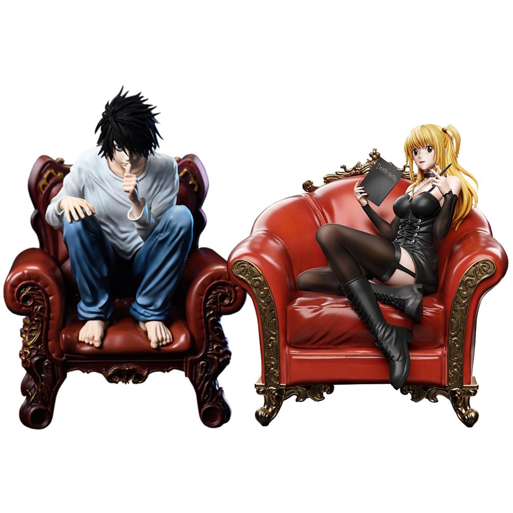 Jilijia 2PCS Amane Figure Anime Character Statue L Sitting Pose Collectible Action Figure PVC Desktop Figurine Ornaments — image 1