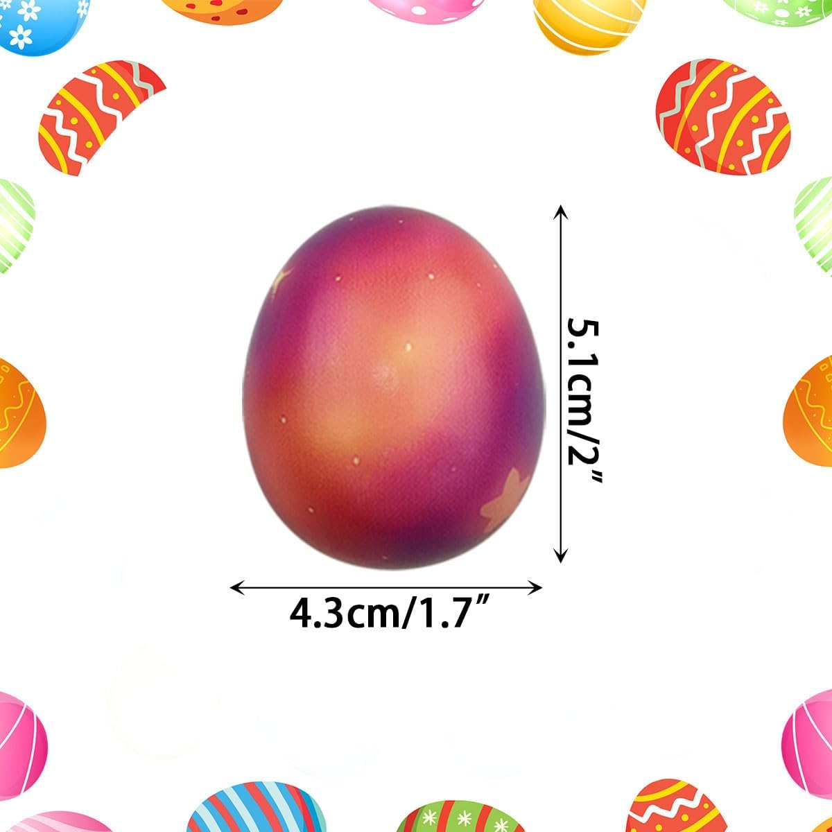 Jofan 24 Pack Easter Eggs Galaxy Slow Rising Squishy Toys for Kids Girls Boys Easter Basket Stuffers Gifts Party Favors