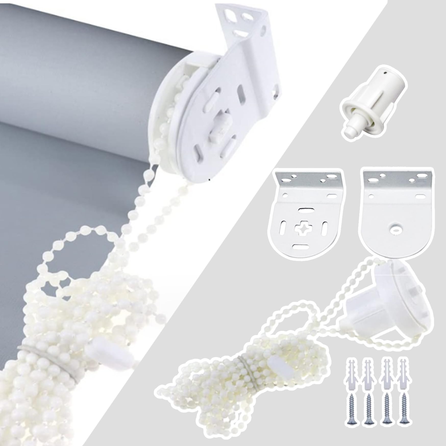 Hardware para persiana Enrollable, Accesorios para persiana Enrollable para Tubo de 30 mm de diámetro Interior, 1 Juego de repuestos universales para, Piezas de Repuesto para, repue