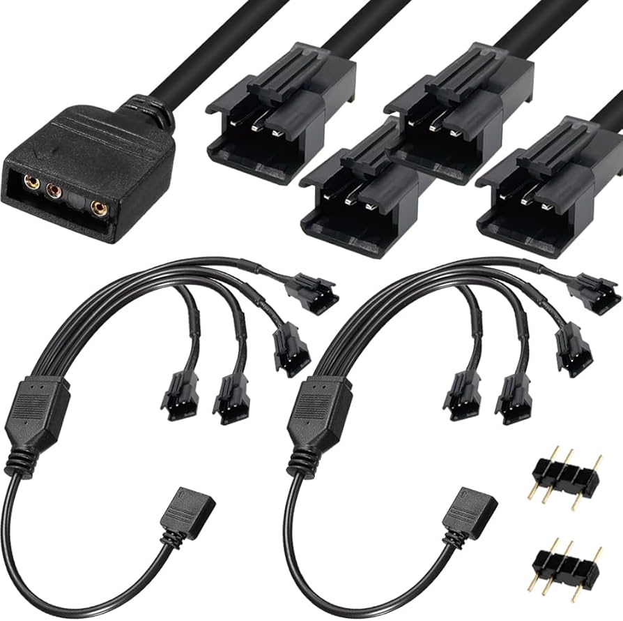 HAUPTPLATINE STANDARD ARGB 3-polig 5 V auf Corsair RGB Lüfter Adapter