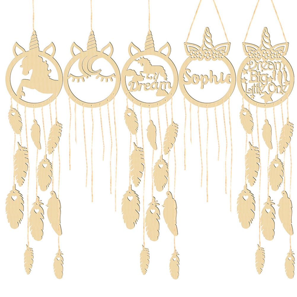 ARTIBETTER 5sets Diy Catcher Making Kit Wall Decoration Materials for Unique Handmade Ornaments Friends and Family