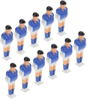 VANZACK Pebolim 11 Pçs Máquina De Futebol Jogador Mini Acessórios Crianças Bola De Futebol Jogo De Madeira Conjunto De Comida Mini Resina Jogador De Jogo De Futebol
