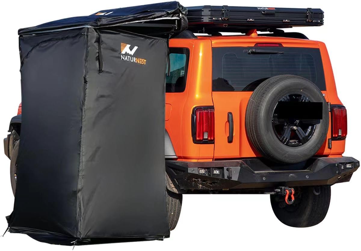Naturnest Shower Tent Shower Awning for Overland Universal Vehicle, Changing Privacy Room, Camping Shower, Easy to Install for Camping Trips