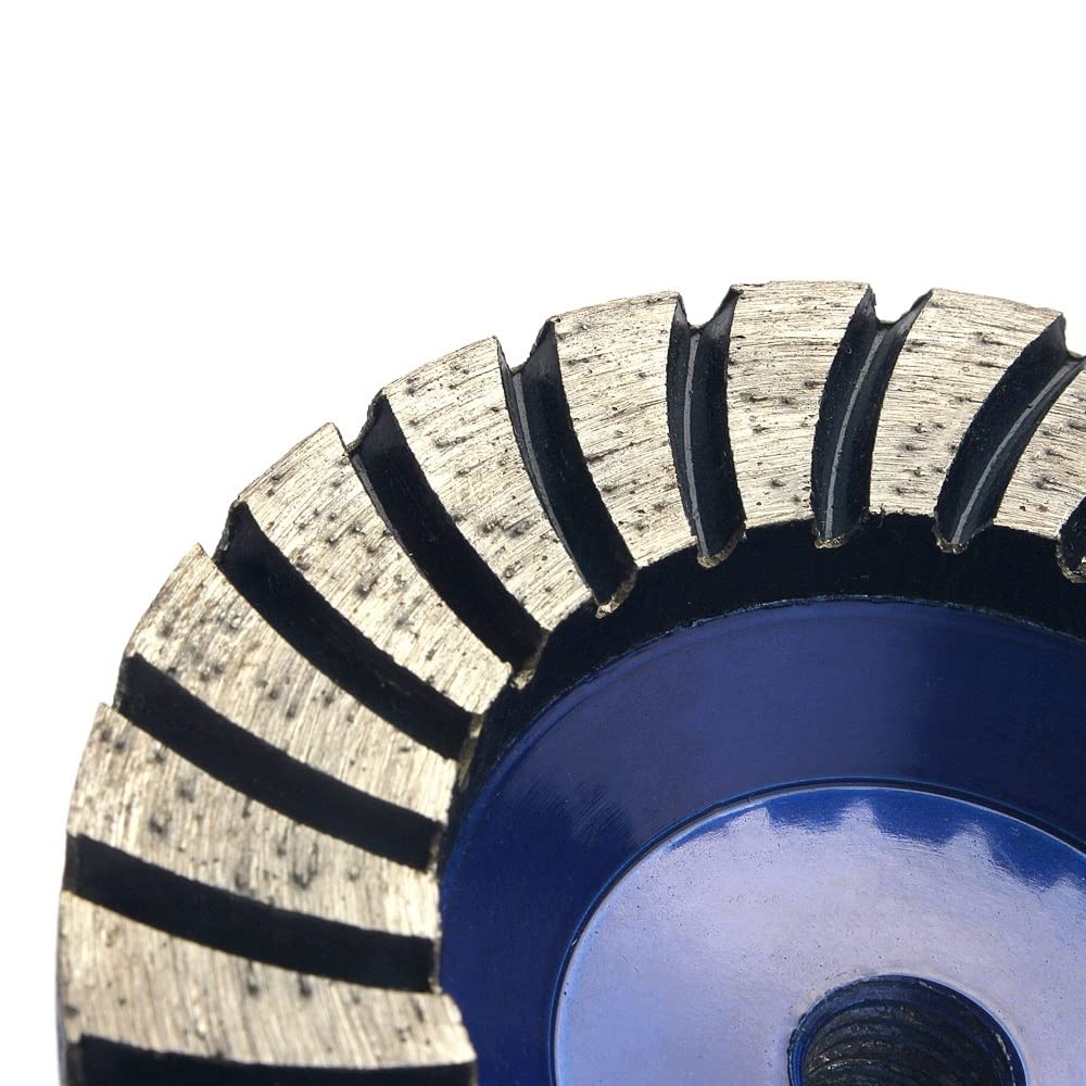 Disco Desbaste Hormigon Rueda de Copa de Esmerilado Turbo de Diamante Grano Grueso for Suelo de Granito de hormigón Rueda de Esmerilado de Diamante a Base de Aluminio Disco Diamante (Size : 5-8-11)
