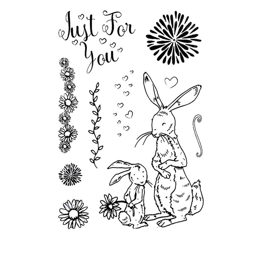 Nellie's Choice Timbri In Silicone – Set 22 Motivi Primavera Con Testi E Disegni, Per Scrapbooking E Biglietti, Trasparenti E Precise