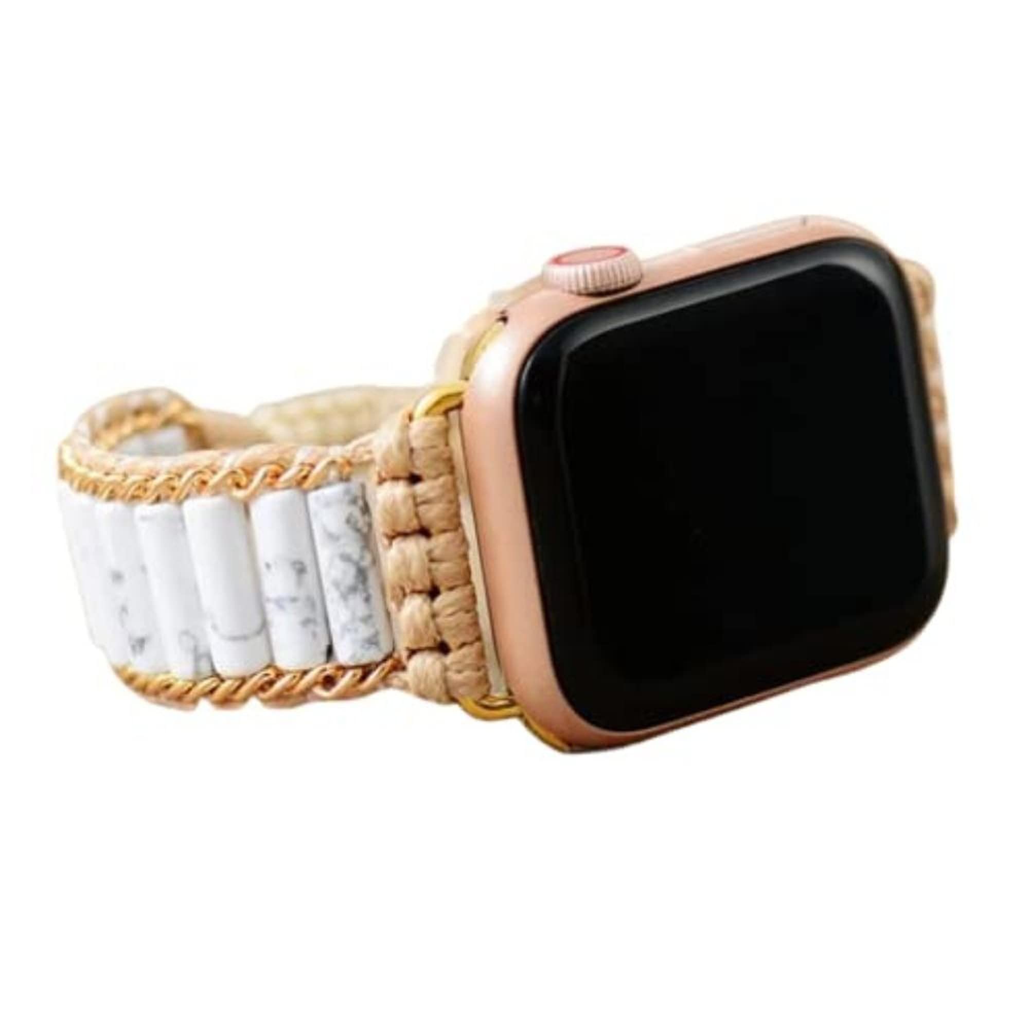 i-BELT Stone Bands Compatible with Apple Watch Straps 49mm 45mm 44mm 42mm Genuine Natural Energy Crystal Bracelet Apple Watch Band Compatible for iWatch Ultra SE2 SE Series 8 7 6 5 4 3 2 1, White (B0BYSVKMLK) Amazon Price History, Amazon Price Tracker