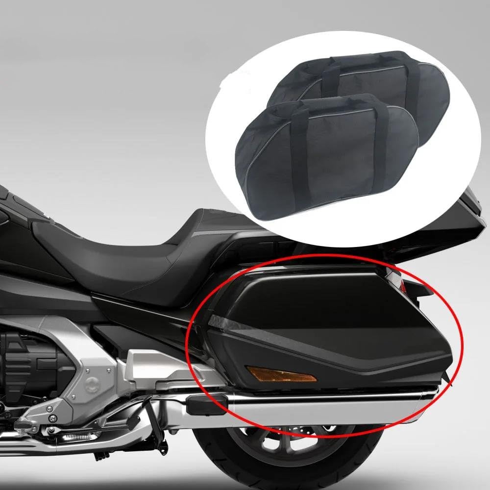 SUTVCM Rangement Moto Sac Rangement Bagages Latéraux Selle Moto pour Goldwing pour Gold Wing GL 1800 GL1800 2018 2019-2024(2 pièces