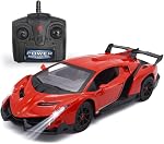Voiture de télécommande RC Voitures Racing Voiture 1:18 Jouet sous licence RC Voiture compatible avec le modèle Lamborghini Véhicule pour garçons 6,7,8 Années, Rouge
