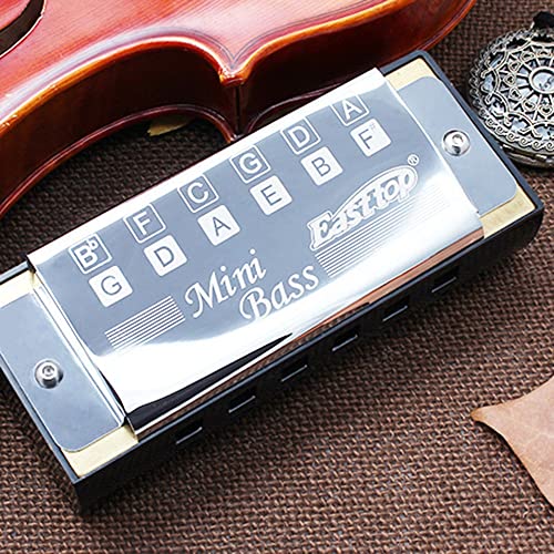 Harmonica Mini Bass harmonica Pocket Bass ensemble orchestre armonica 12 trous harpe orgue pour débutants instruments - Les Beatles, Paul McCartney, John Lennon, RIngo Starr, George Harrison Harmonica Mini Bass harmonica Pocket Bass ensemble orchestre armonica 12 trous harpe orgue pour débutants instruments – Image 3
