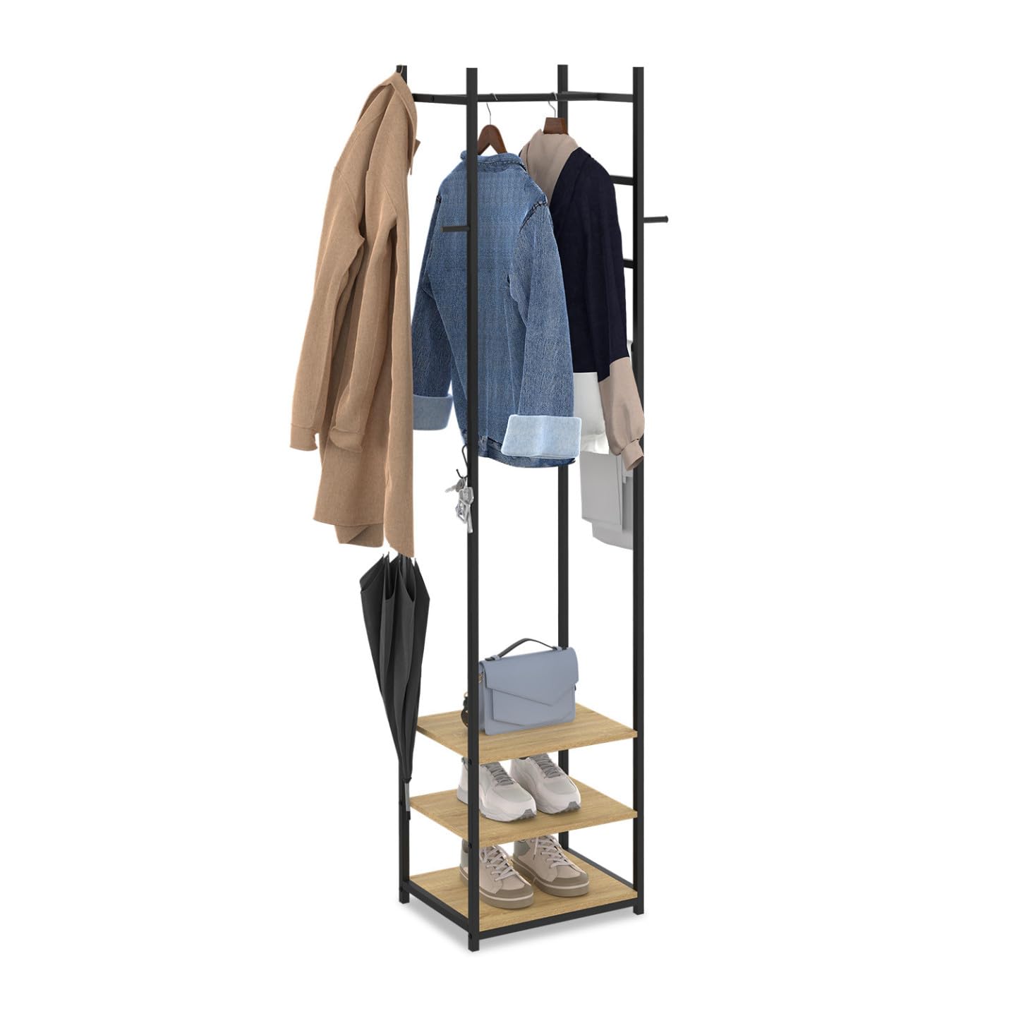 IDMarket - Vestiaire penderie d'entrée Rico Porte-​Manteau